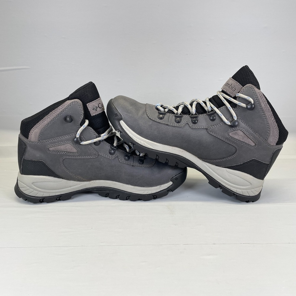 Columbia Newton Ridge Plus Waterproof Hiking Boots Womens Size 9.5 Gray Shoes - Picture 7 of 10